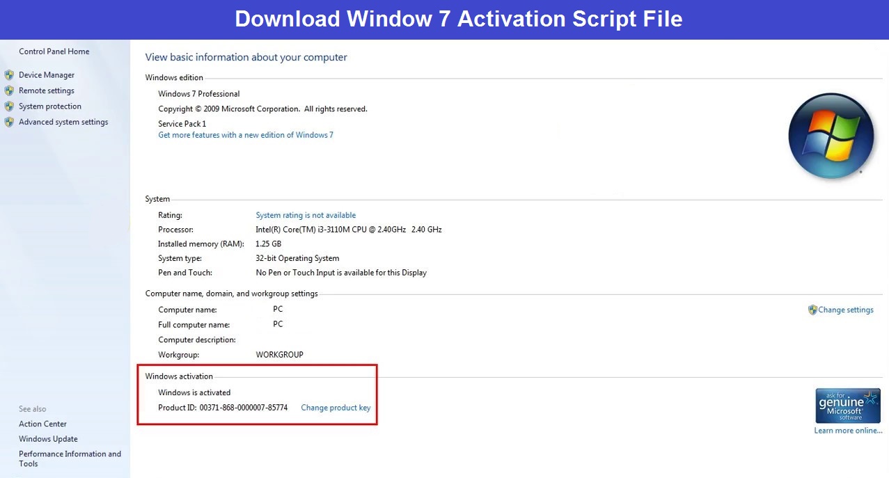 Windows activator txt