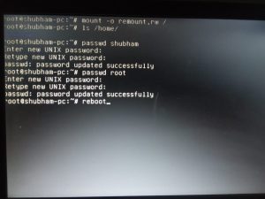 password reset cmd in ubuntu linux