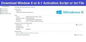 Read more about the article Window 8 or 8.1 Activation Script txt Download – Best Windows 8 Activator