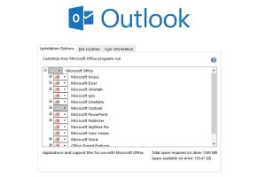 Read more about the article Install Outlook with MS Office Home and Student version