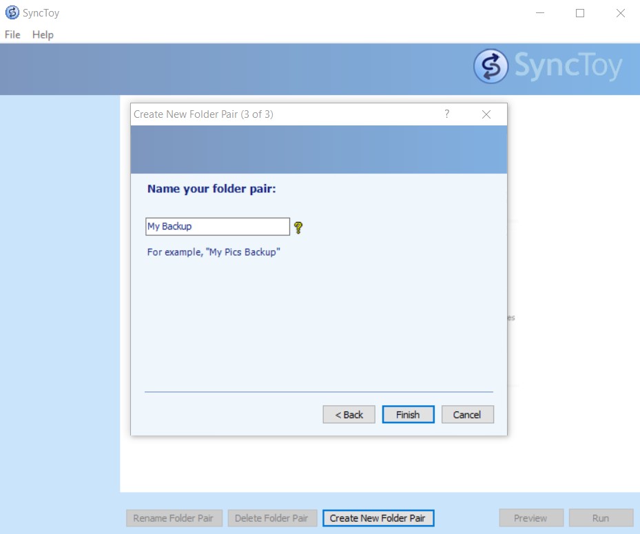 SyncToy Manual and Auto Backup