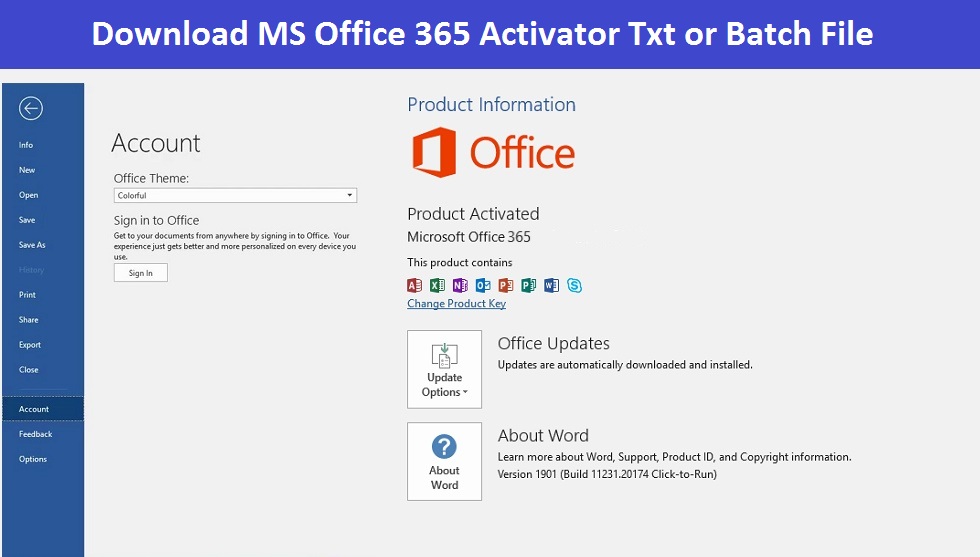 microsoft 365 activator txt