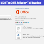 MS Office 2016 activator txt Download – Office 2016 Activator Script