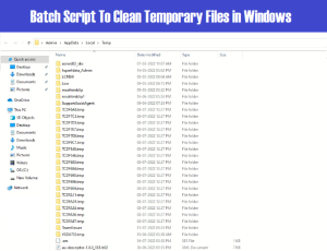 Read more about the article Batch file to delete temporary files in windows – Temp Files Cleaner Script