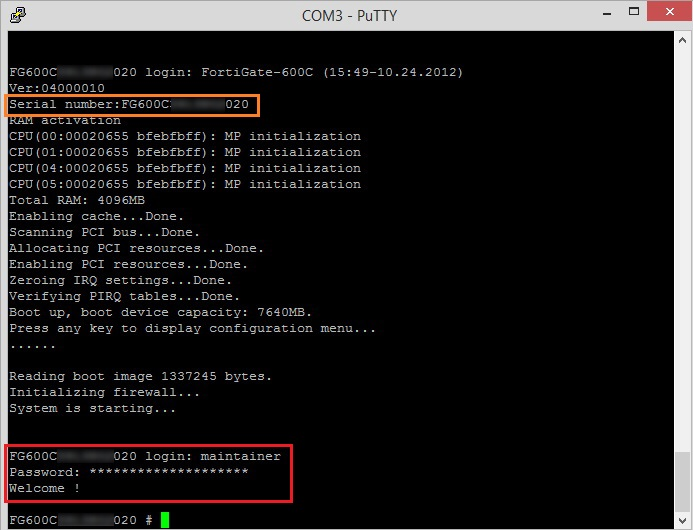 Reset Fortigate Firewall Admin Password