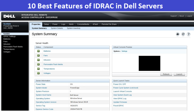 IDRAC in Dell Servers